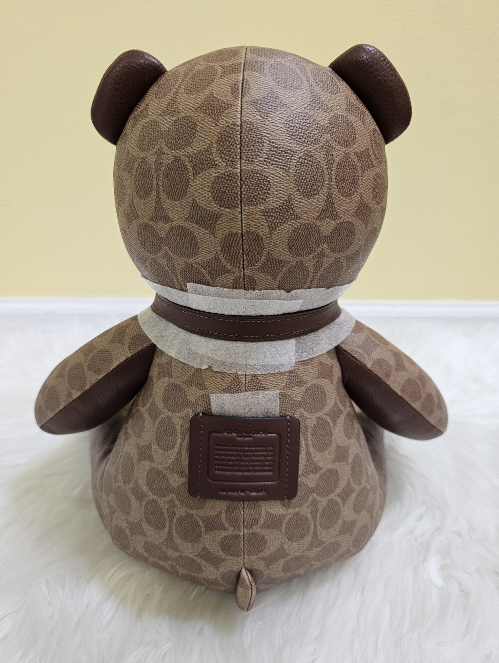 Coach Collectible Bear in Signature Canvas - Picture 5 of 12